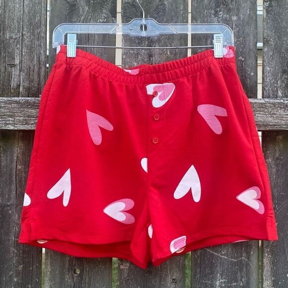 Grayson Threads Heart Boxer Sleep Shorts NWT | M - Picture 1 of 6